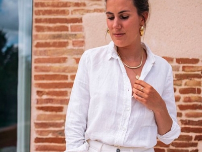 La chemise blanche en lin : un basique du dressing éco-responsable féminin